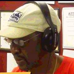 Bouna Ndiaye at the microphone